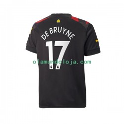 Camisola Manchester City De Bruyne 17 Homem Equipamento Segundo 2022-2023 Manga Curta